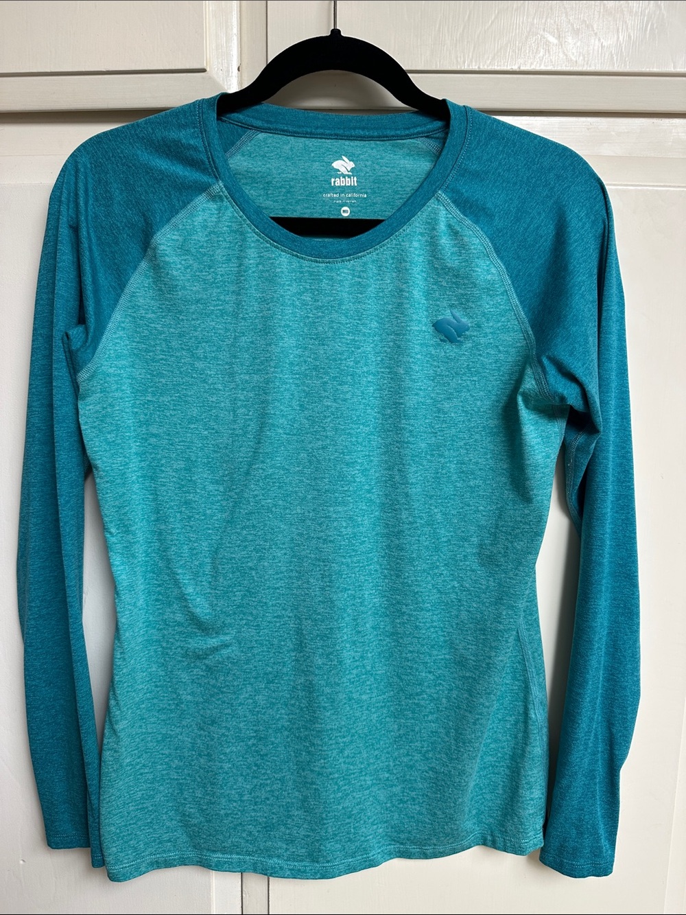 Rabbit Teal Long-Sleeve Raglan Women's Top